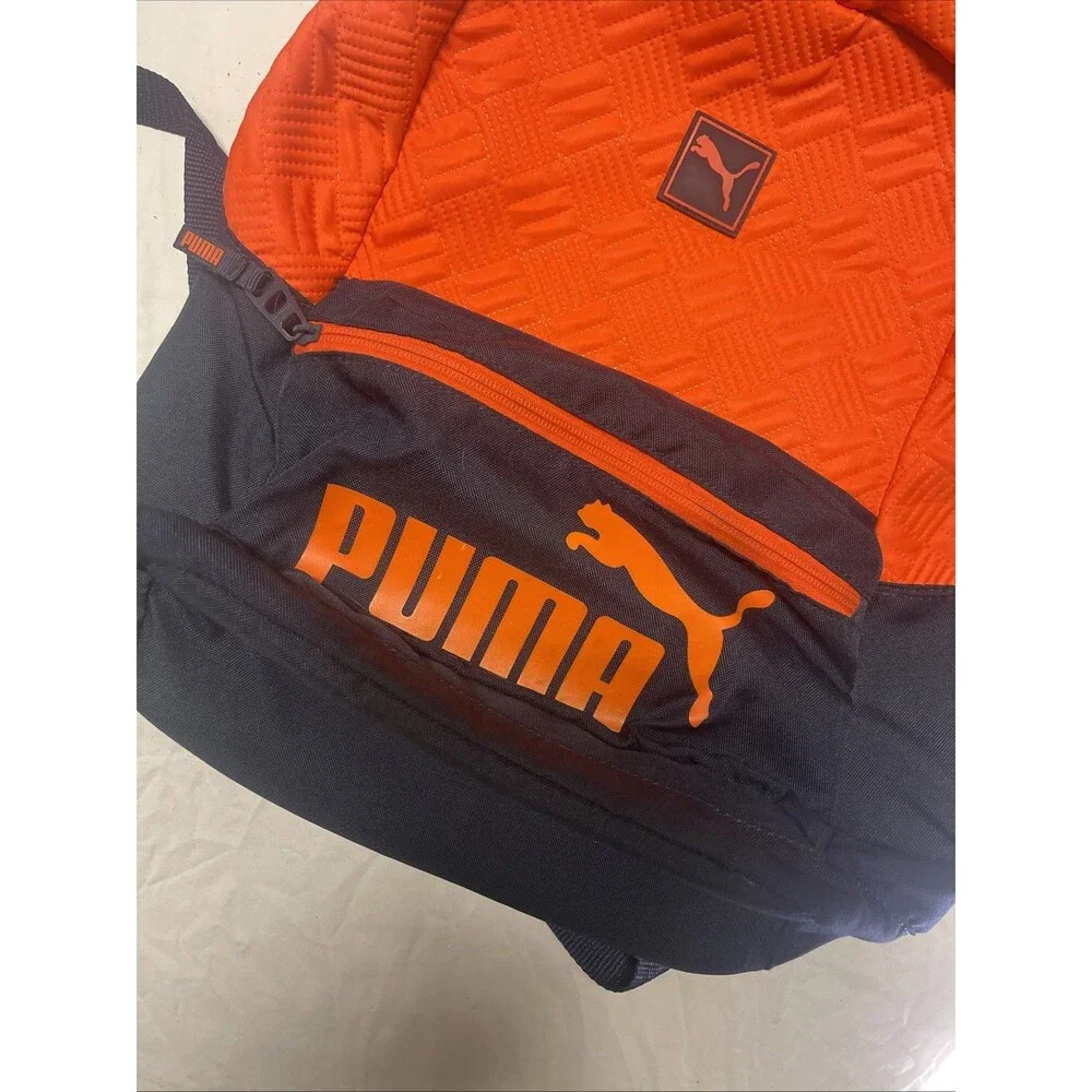 PUMA Backpack - 18 Inch - Orange & Navy Blue - Excellent Condition